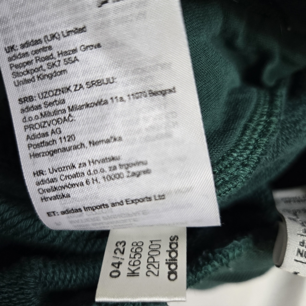 ADIDAS x Hello Kitty forest green embroidered jogger sweatpants unisex S - Picture 12 of 17